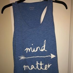 Blue Workout Tank Top